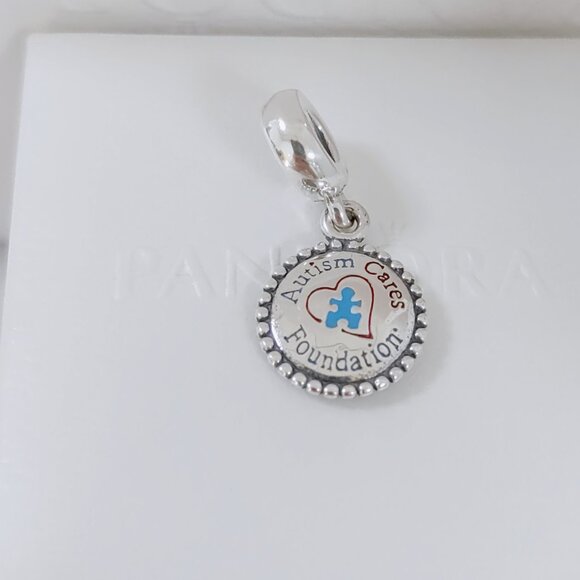 Pandora Autism Cares Foundation Exclusive Dangle Charm with box - Picture 3 of 7
